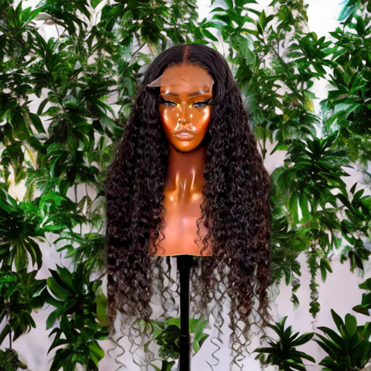 150% Density Lace Closure Deep Wave Wigs